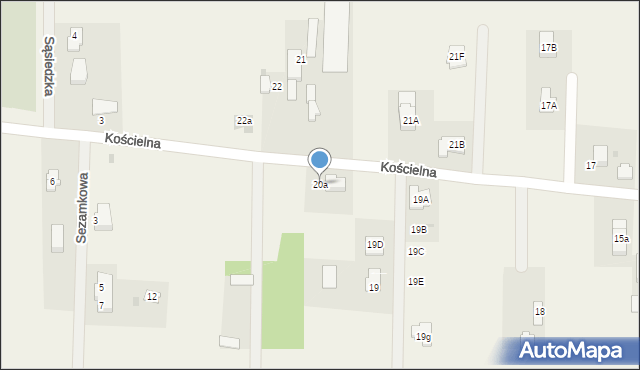Dębówka, Dębówka, 20a, mapa Dębówka