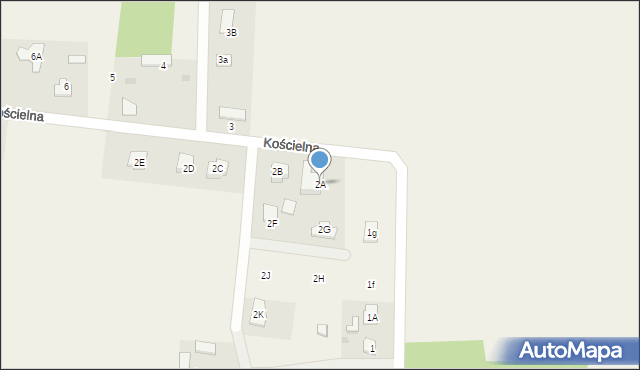 Dębówka, Dębówka, 2A, mapa Dębówka