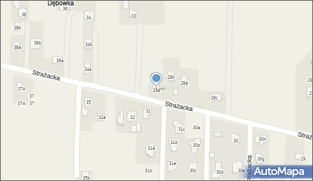 Dębówka, Dębówka, 33a, mapa Dębówka
