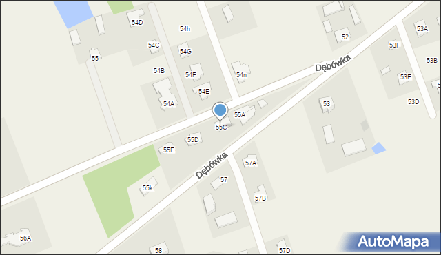 Dębówka, Dębówka, 55C, mapa Dębówka