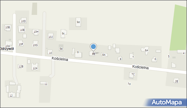 Dębówka, Dębówka, 8B, mapa Dębówka