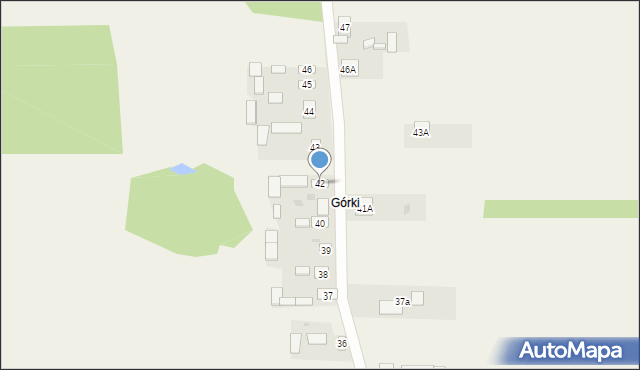 Dębówka, Dębówka, 42, mapa Dębówka