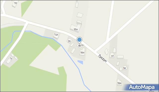 Dębówka, Dębówka, 56, mapa Dębówka