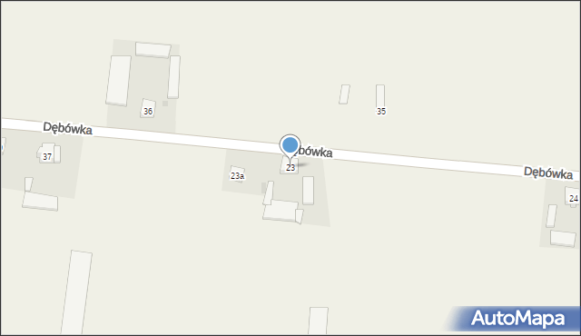 Dębówka, Dębówka, 23, mapa Dębówka