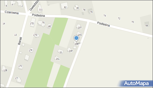 Dębówka, Dębówka, 20R, mapa Dębówka