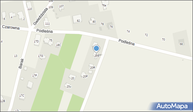 Dębówka, Dębówka, 20S, mapa Dębówka