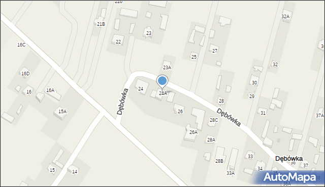 Dębówka, Dębówka, 24A, mapa Dębówka