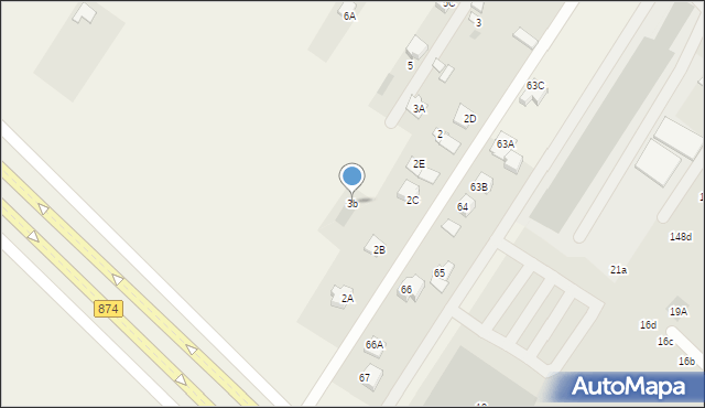 Dębówka, Dębówka, 3b, mapa Dębówka