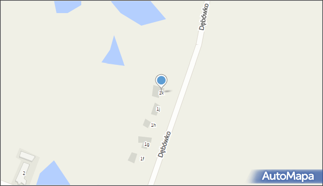 Dębówko, Dębówko, 1k, mapa Dębówko