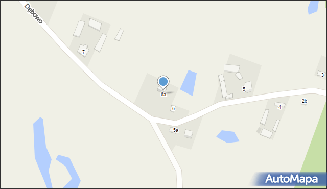 Dębowo, Dębowo, 6a, mapa Dębowo