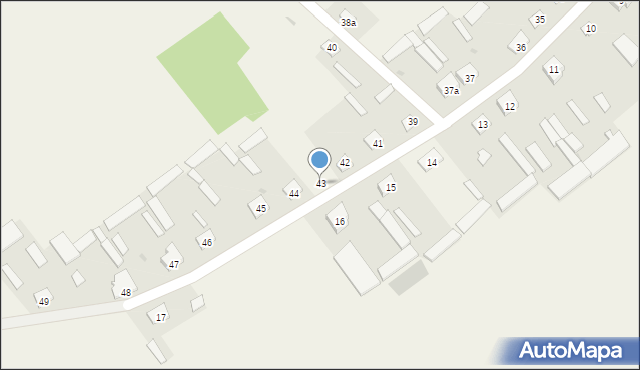 Dębowo, Dębowo, 43, mapa Dębowo