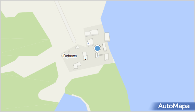 Dębowo, Dębowo, 3, mapa Dębowo