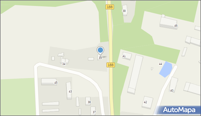 Debrzno-Wieś, Debrzno-Wieś, 33, mapa Debrzno-Wieś