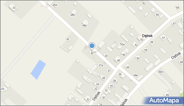 Dębsk, Dębsk, 41, mapa Dębsk