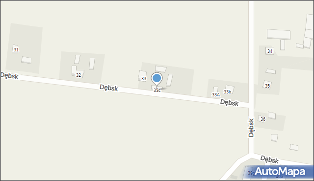Dębsk, Dębsk, 33c, mapa Dębsk