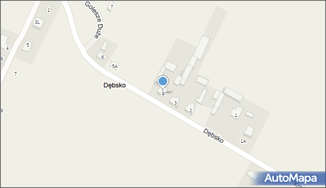 Dębsko, Dębsko, 4, mapa Dębsko