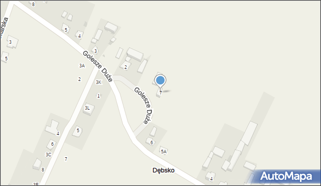 Dębsko, Dębsko, 7, mapa Dębsko