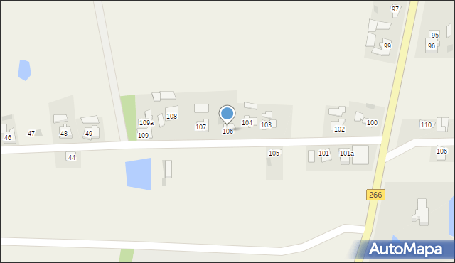 Dęby, Dęby, 106, mapa Dęby