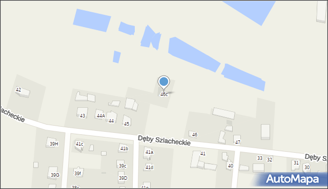 Dęby Szlacheckie, Dęby Szlacheckie, 46c, mapa Dęby Szlacheckie