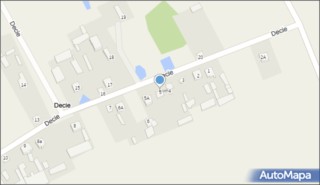 Decie, Decie, 5, mapa Decie