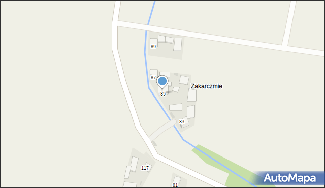 Demblin, Demblin, 85, mapa Demblin