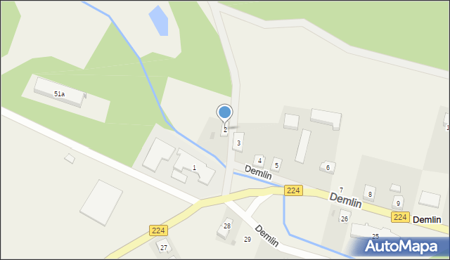 Demlin, Demlin, 2, mapa Demlin