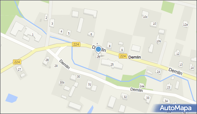 Demlin, Demlin, 26, mapa Demlin