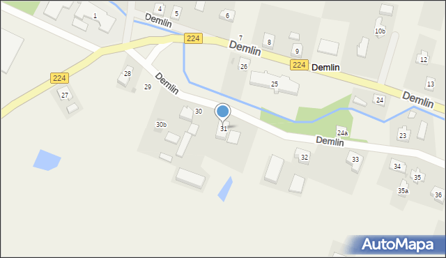 Demlin, Demlin, 31, mapa Demlin