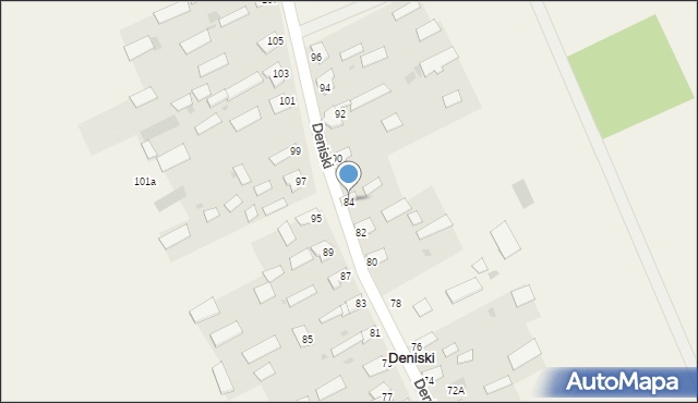 Deniski, Deniski, 84, mapa Deniski
