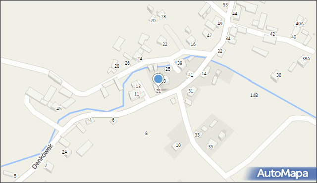 Denkówek, Denkówek, 21, mapa Denkówek