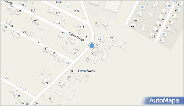 Denkówek, Denkówek, 72, mapa Denkówek