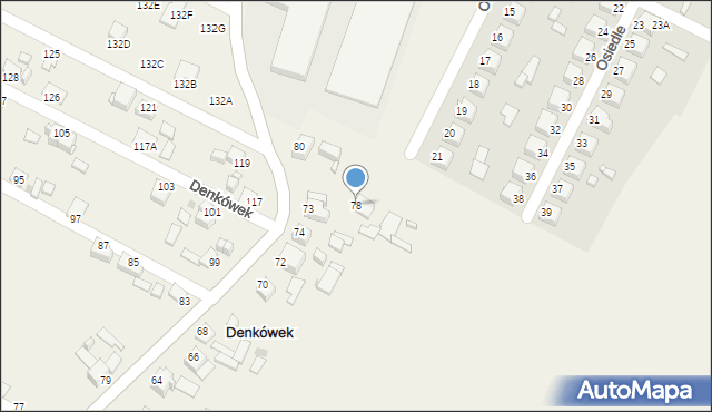 Denkówek, Denkówek, 78, mapa Denkówek
