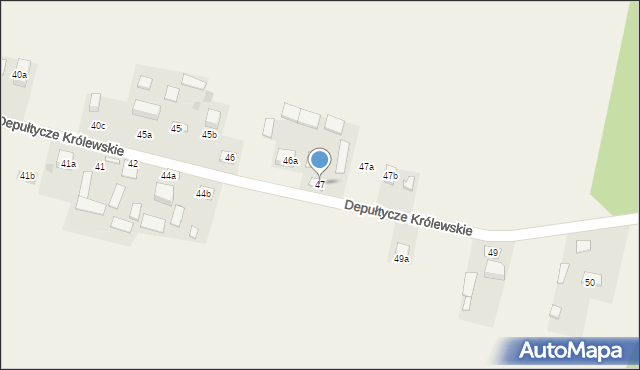 Depułtycze Królewskie, Depułtycze Królewskie, 47, mapa Depułtycze Królewskie
