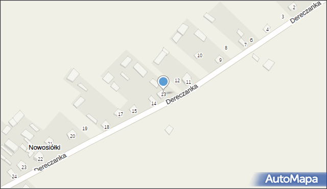 Dereczanka, Dereczanka, 13, mapa Dereczanka