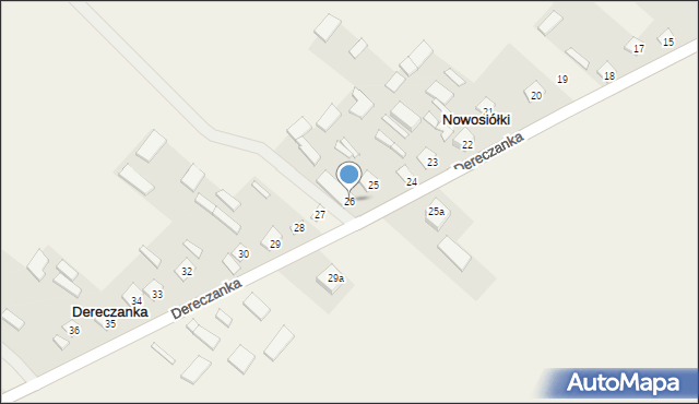 Dereczanka, Dereczanka, 26, mapa Dereczanka