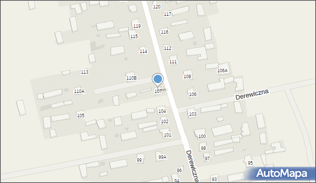 Derewiczna, Derewiczna, 107, mapa Derewiczna