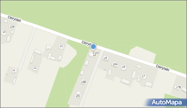 Derylaki, Derylaki, 15A, mapa Derylaki