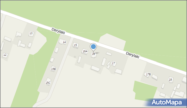 Derylaki, Derylaki, 16, mapa Derylaki