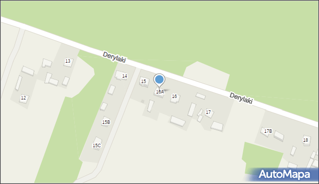 Derylaki, Derylaki, 16A, mapa Derylaki