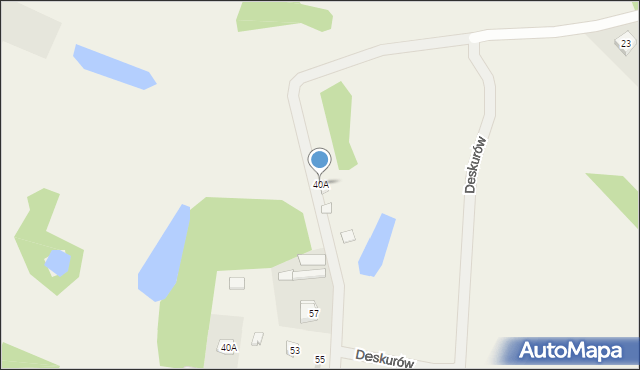 Deskurów, Deskurów, 40A, mapa Deskurów