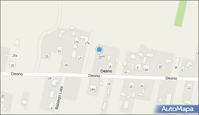Desno, Desno, 13, mapa Desno