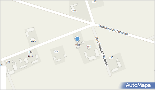 Deszkowice Pierwsze, Deszkowice Pierwsze, 158A, mapa Deszkowice Pierwsze