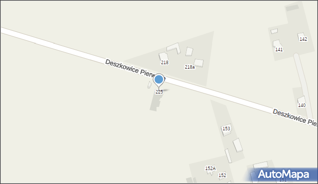 Deszkowice Pierwsze, Deszkowice Pierwsze, 225, mapa Deszkowice Pierwsze