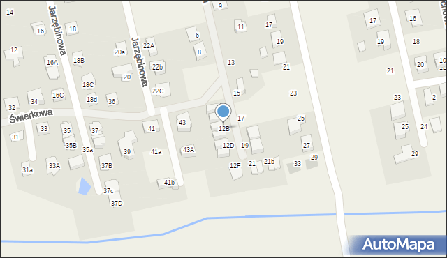 Długołęka, Dębowa, 12B, mapa Długołęka