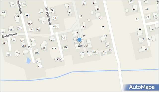 Długołęka, Dębowa, 12D, mapa Długołęka