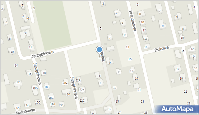 Długołęka, Dębowa, 4, mapa Długołęka