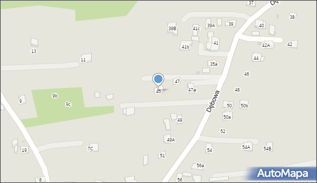 Dobczyce, Dębowa, 45, mapa Dobczyce