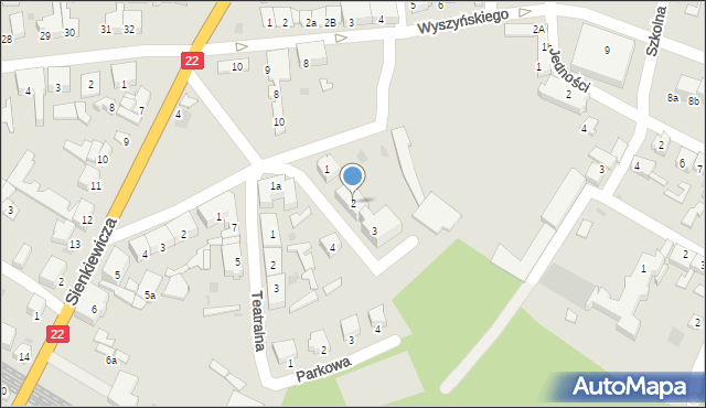 Dobiegniew, Dembowskiego Edwarda, 2, mapa Dobiegniew