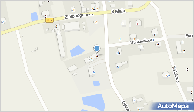 Droszków, Dębowa, 4, mapa Droszków