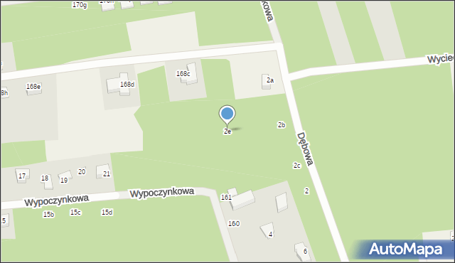 Florentynów, Dębowa, 2e, mapa Florentynów